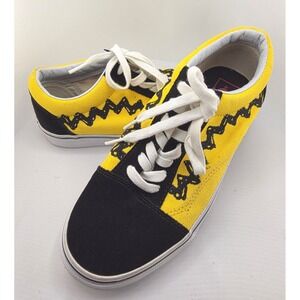 Vans Old Skool Peanuts Charlie Brown Good Grief Skate Shoes Men 5.5 / Wom 7